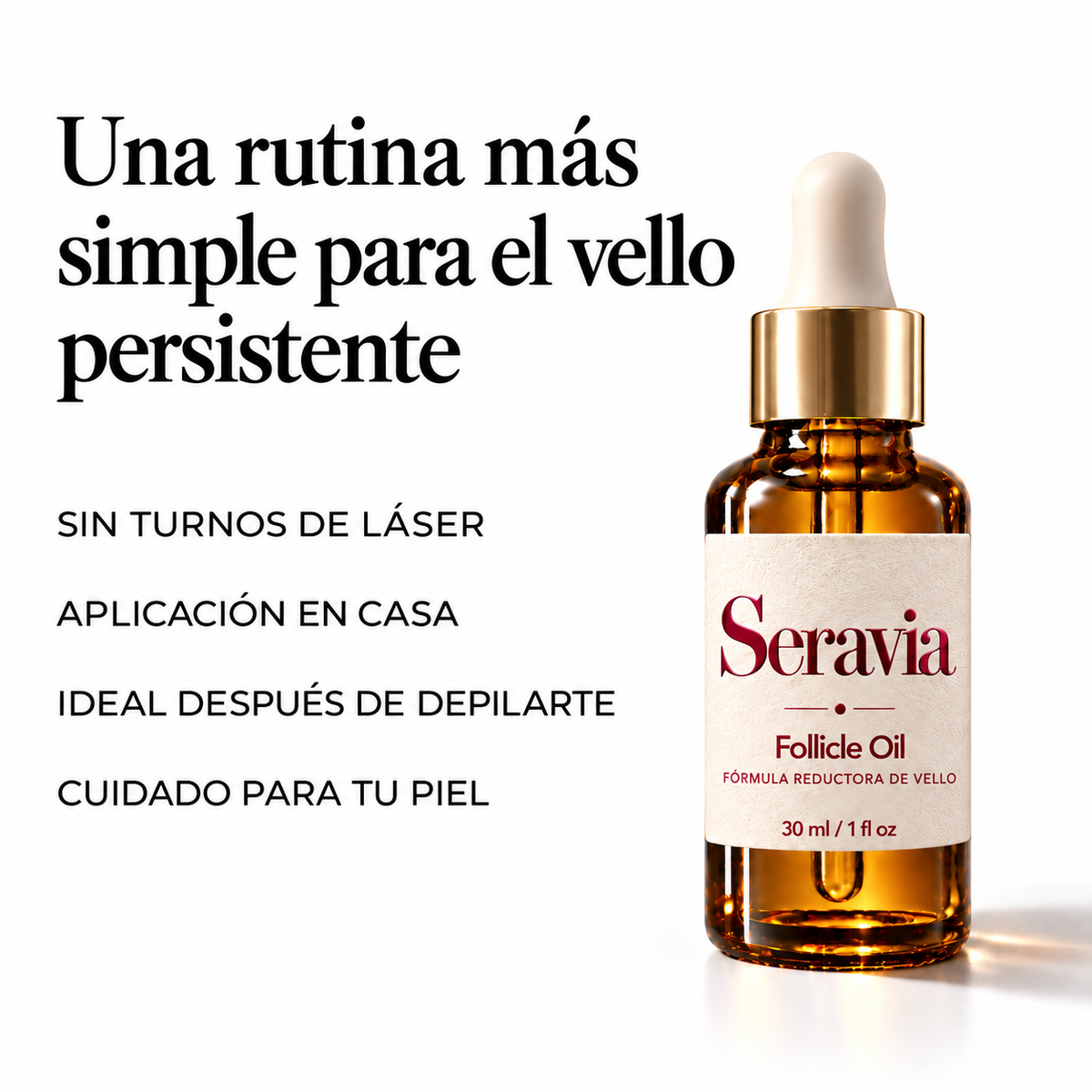 Seravia - Reducí el crecimiento del vello desde la primera semana